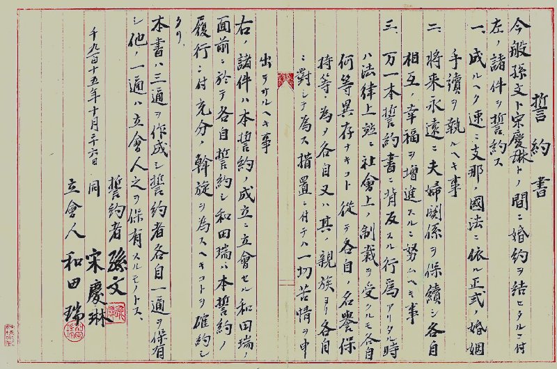 结婚誓约书