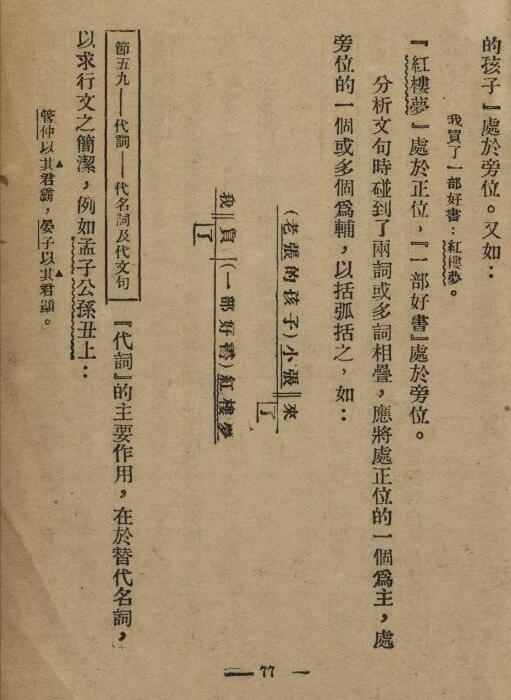 中国文法讲话